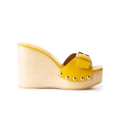 Women L'INTERVALLE Adore Mustard Leather