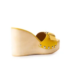 Women L'INTERVALLE Adore Mustard Leather