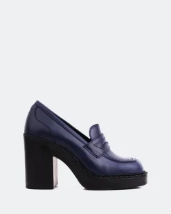 Women L'INTERVALLE Allington Navy Leather
