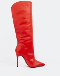 Women L'INTERVALLE Amina Red Leather