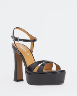 Women L'INTERVALLE Anamika Black Leatehr