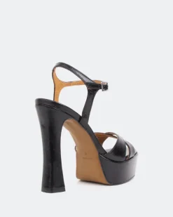 Women L'INTERVALLE Anamika Black Leatehr