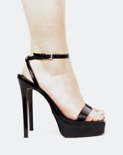 Women L'INTERVALLE Anguila Black Naplack