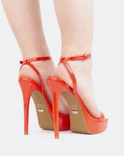 Women L'INTERVALLE Anguila, Red Naplack/Naplack Rouge