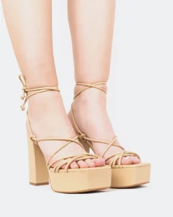 Women L'INTERVALLE Antigua, Camel Leather/Cuir Chameau