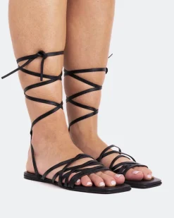 Women L'INTERVALLE Aperol Black Leather