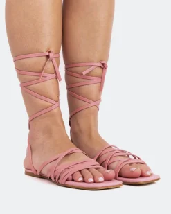Women L'INTERVALLE Aperol Pink Leather