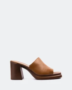 Women L'INTERVALLE Arezzo Tan Leather