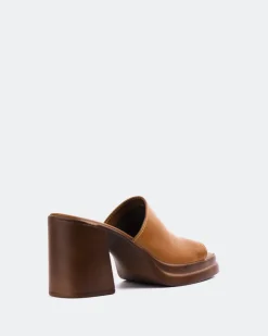 Women L'INTERVALLE Arezzo Tan Leather