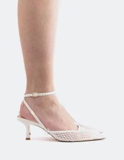 Women L'INTERVALLE Aster White Mesh