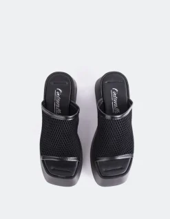Women L'INTERVALLE Authentic Black Crochet