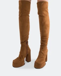 Women L'INTERVALLE Azalea Tan Suede