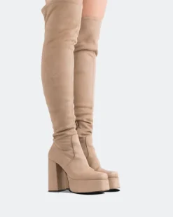 Women L'INTERVALLE Azalea Taupe Suede