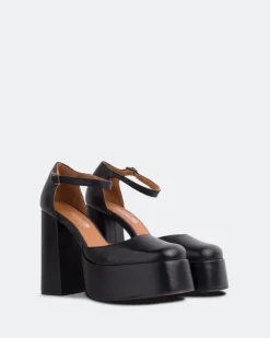 Women L'INTERVALLE Azucar Black Leather