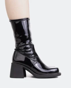 Women L'INTERVALLE Baptiste Black Patent Stretch