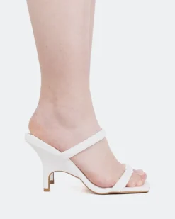 Women L'INTERVALLE Barbuda, White Leather/Cuir Blanc