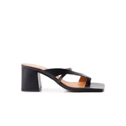 Women L'INTERVALLE Barriada Black Leather