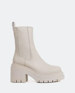 Women L'INTERVALLE Bastille Off White Leather