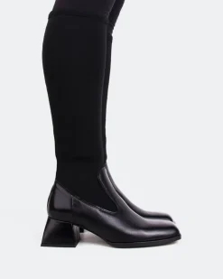 Women L'INTERVALLE Bayeux Black Knit Stretch