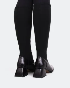 Women L'INTERVALLE Bayeux Black Knit Stretch