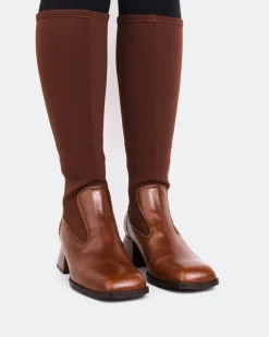 Women L'INTERVALLE Bayeux Chestnut Knit Stretch