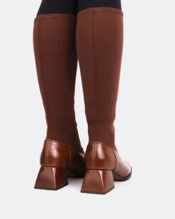Women L'INTERVALLE Bayeux Chestnut Knit Stretch