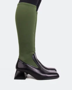 Women L'INTERVALLE Bayeux Khaki Knit Stretch