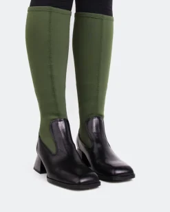 Women L'INTERVALLE Bayeux Khaki Knit Stretch