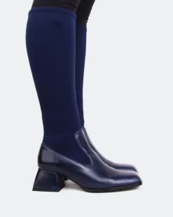 Women L'INTERVALLE Bayeux Navy Knit Stretch
