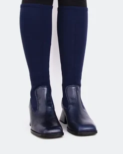 Women L'INTERVALLE Bayeux Navy Knit Stretch