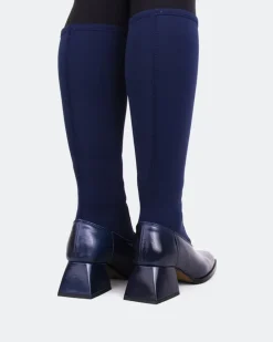 Women L'INTERVALLE Bayeux Navy Knit Stretch
