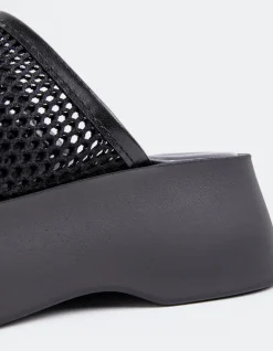 Women L'INTERVALLE Believe Black Crochet