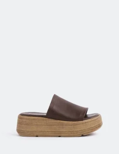 Women L'INTERVALLE Beluga Dk.Brown Leather