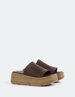 Women L'INTERVALLE Beluga Dk.Brown Leather