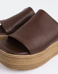 Women L'INTERVALLE Beluga Dk.Brown Leather