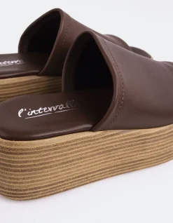 Women L'INTERVALLE Beluga Dk.Brown Leather