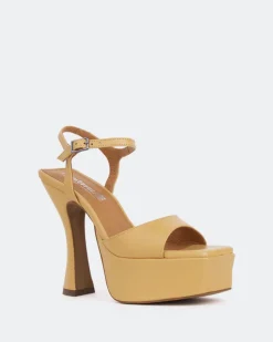 Women L'INTERVALLE Betsey Camel Leather/Cuir Châmeau