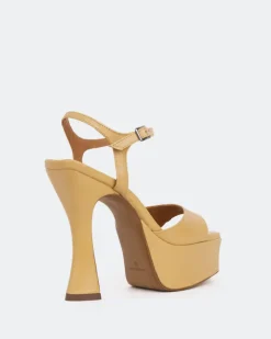 Women L'INTERVALLE Betsey Camel Leather/Cuir Châmeau