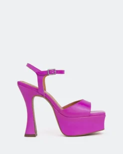 Women L'INTERVALLE Betsey Purple Leather/Cuir Violet