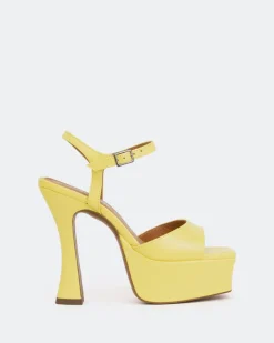 Women L'INTERVALLE Betsey Yellow Leather/Cuir Jaune