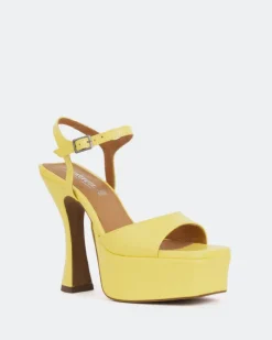 Women L'INTERVALLE Betsey Yellow Leather/Cuir Jaune