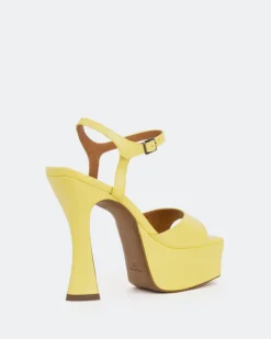 Women L'INTERVALLE Betsey Yellow Leather/Cuir Jaune