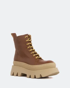 Women L'INTERVALLE Bianchi Camel Leather