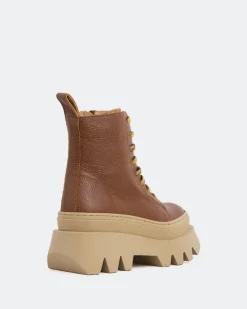 Women L'INTERVALLE Bianchi Camel Leather