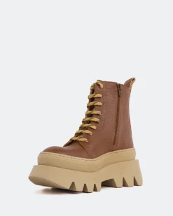 Women L'INTERVALLE Bianchi Camel Leather