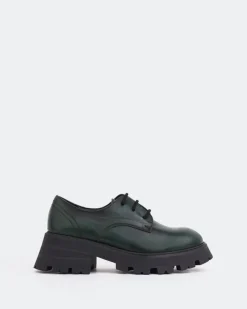 Women L'INTERVALLE Bieber Green Leather