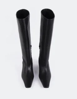 Women L'INTERVALLE Blanzy Black Leather