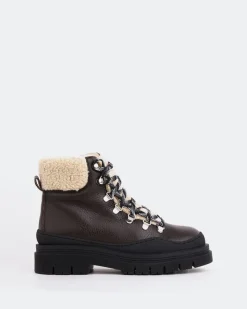 Women L'INTERVALLE Blues Brown Leather