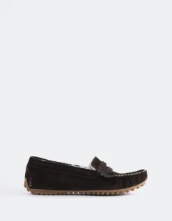 Women L'INTERVALLE Bobble Brown Suede