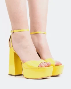 Women L'INTERVALLE Borago, Yellow Naplack/Naplack Jaune
